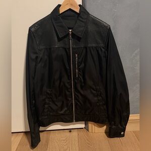 Prada Men's Black Lightweight Jacket nylon and lamb skin